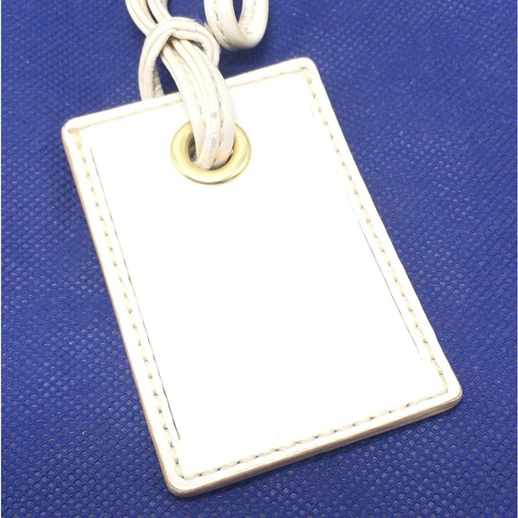 Coach White Off White Ivory ID Tag Luggage Tag - Picture 4 of 7